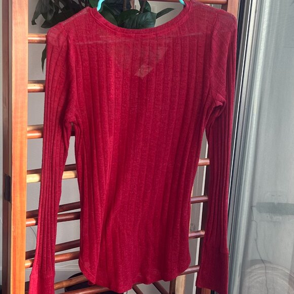 READ DESCRIPTION Abercrombie & Fitch Long Sleeve Button Henley - Picture 2 of 7